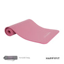 HAPPYFIT Yoga Mat Nbr 10mm Pastel + Bag
