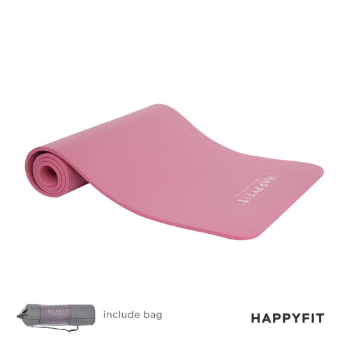 HAPPYFIT Yoga Mat Nbr 10mm Pastel + Bag