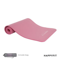 HAPPYFIT Yoga Mat Nbr 10mm Pastel + Bag