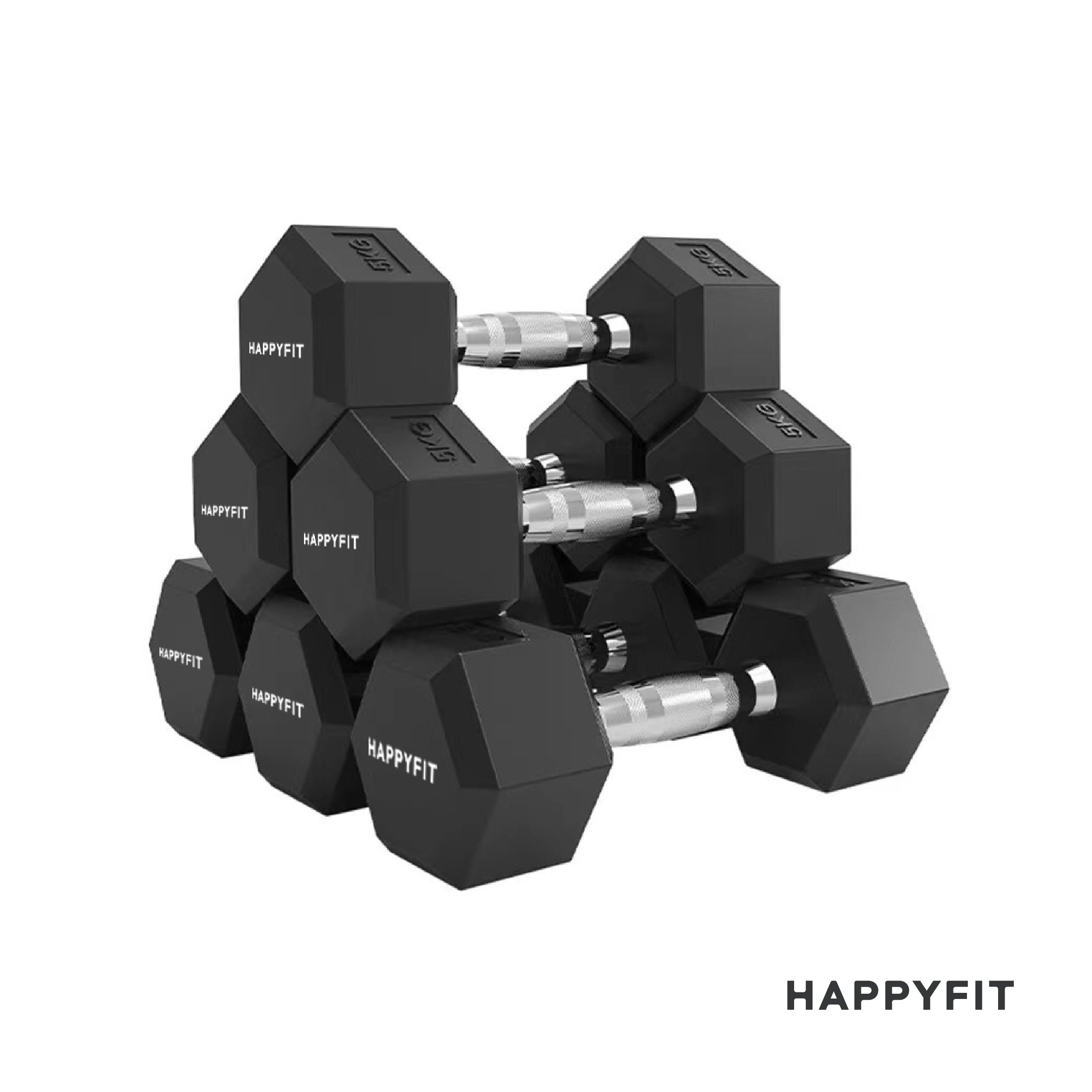 HAPPYFIT Hex Dumbbell