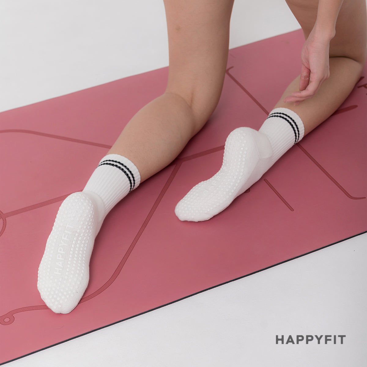 HAPPYFIT GRIP SOCKS CREW