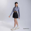 HAPPYFIT Long Sleeve Cut Out Top