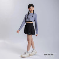 HAPPYFIT Long Sleeve Cut Out Top