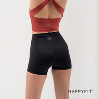 HAPPYFIT Mid High rise Biker Short / Celana Pendek Wanita