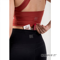 HAPPYFIT Mid High rise Biker Short / Celana Pendek Wanita