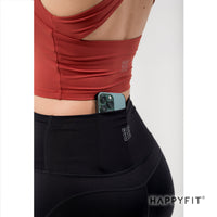 HAPPYFIT Mid High rise Biker Short / Celana Pendek Wanita