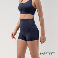 HAPPYFIT Mid High rise Biker Short / Celana Pendek Wanita