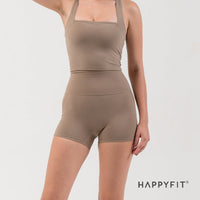 HAPPYFIT Mid High rise Biker Short / Celana Pendek Wanita