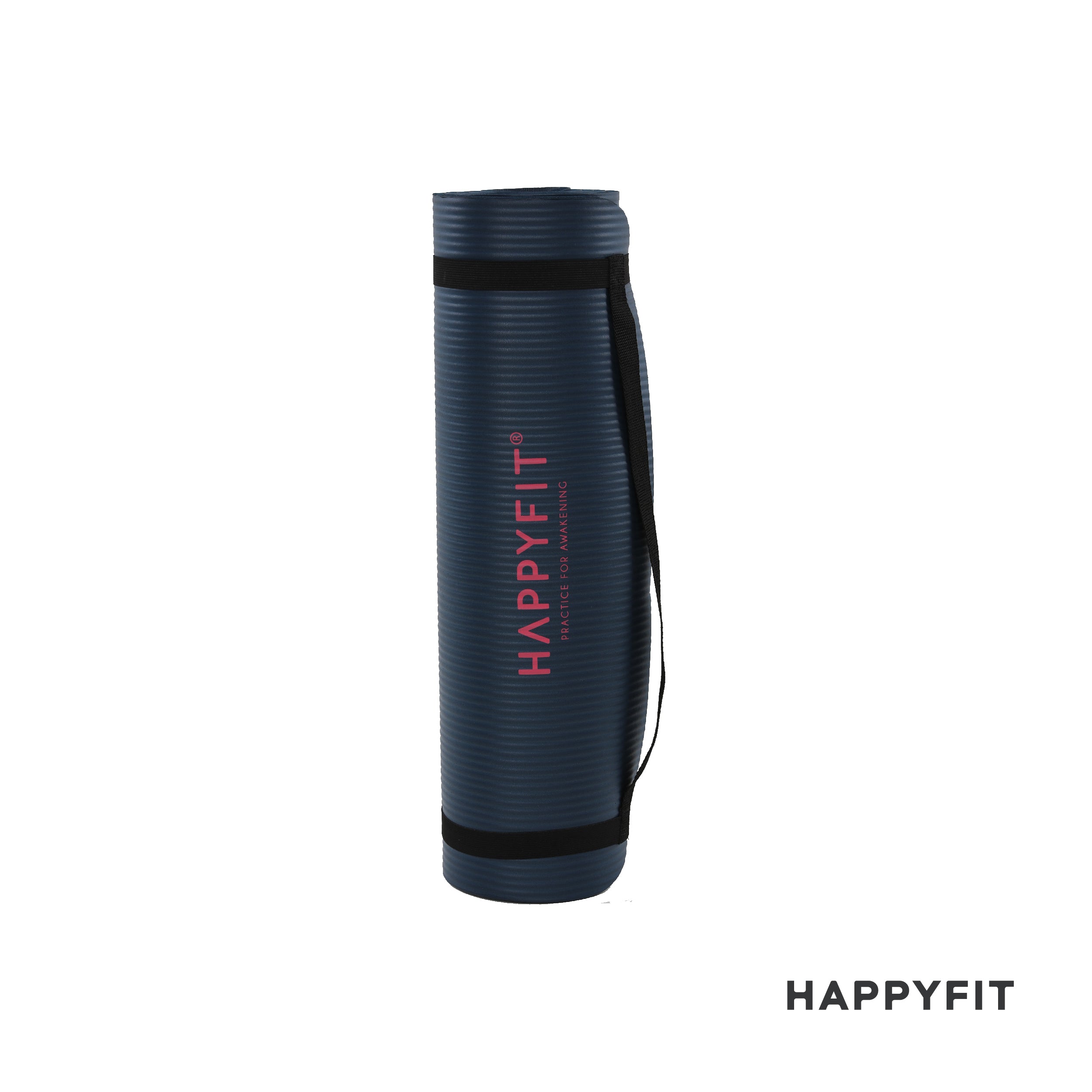 HAPPYFIT Yoga Mat Nbr 10mm Motif + Strap