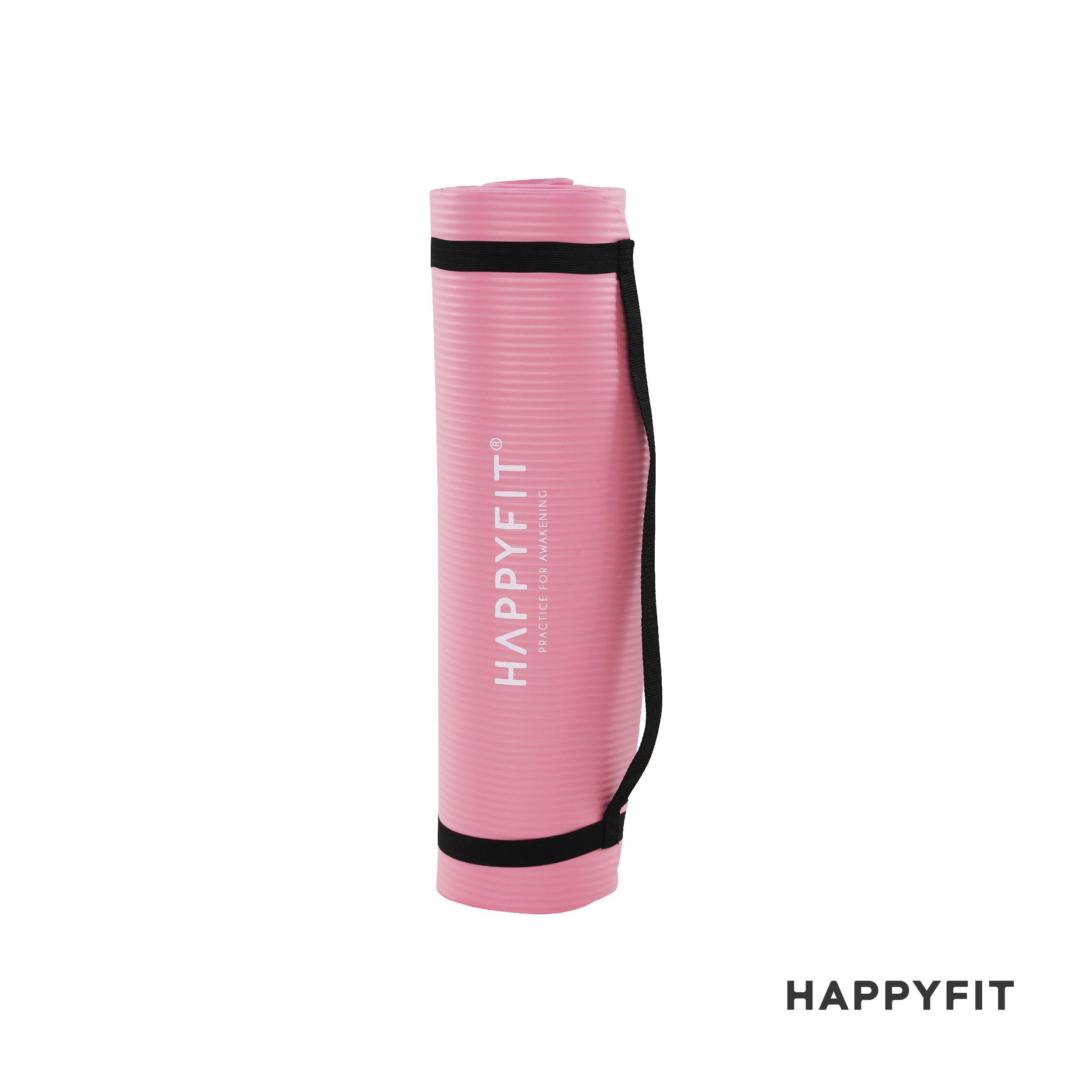 HAPPYFIT Yoga Mat Nbr 10mm Motif + Strap
