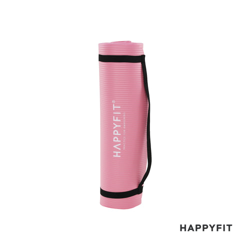 HAPPYFIT Yoga Mat Nbr 10mm Motif + Strap
