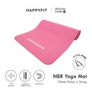 HAPPYFIT Yoga Mat Nbr 10mm Polos + Strap