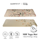 HAPPYFIT Yoga Mat Nbr 15mm Printing + Strap