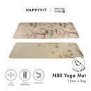 HAPPYFIT Yoga Mat Nbr 15mm Printing + Strap