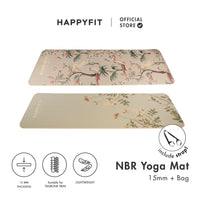 HAPPYFIT Yoga Mat Nbr 15mm Printing + Strap