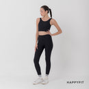 HAPPYFIT Pleated High Waist Leggings