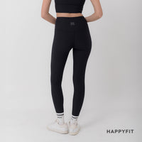 HAPPYFIT Pleated High Waist Leggings