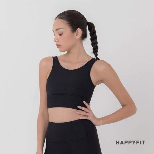 HAPPYFIT Pleated Sports Bra