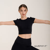 HAPPYFIT Crop Top Ribbed