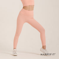 HAPPYFIT Leggings Ribbed Mid High Waist