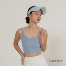 HAPPYFIT Sports Bra Ribbed Tennis Tank
