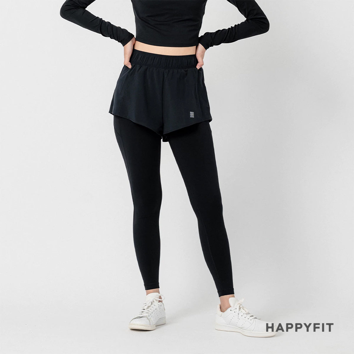 HAPPYFIT Legging Running Short Pants
