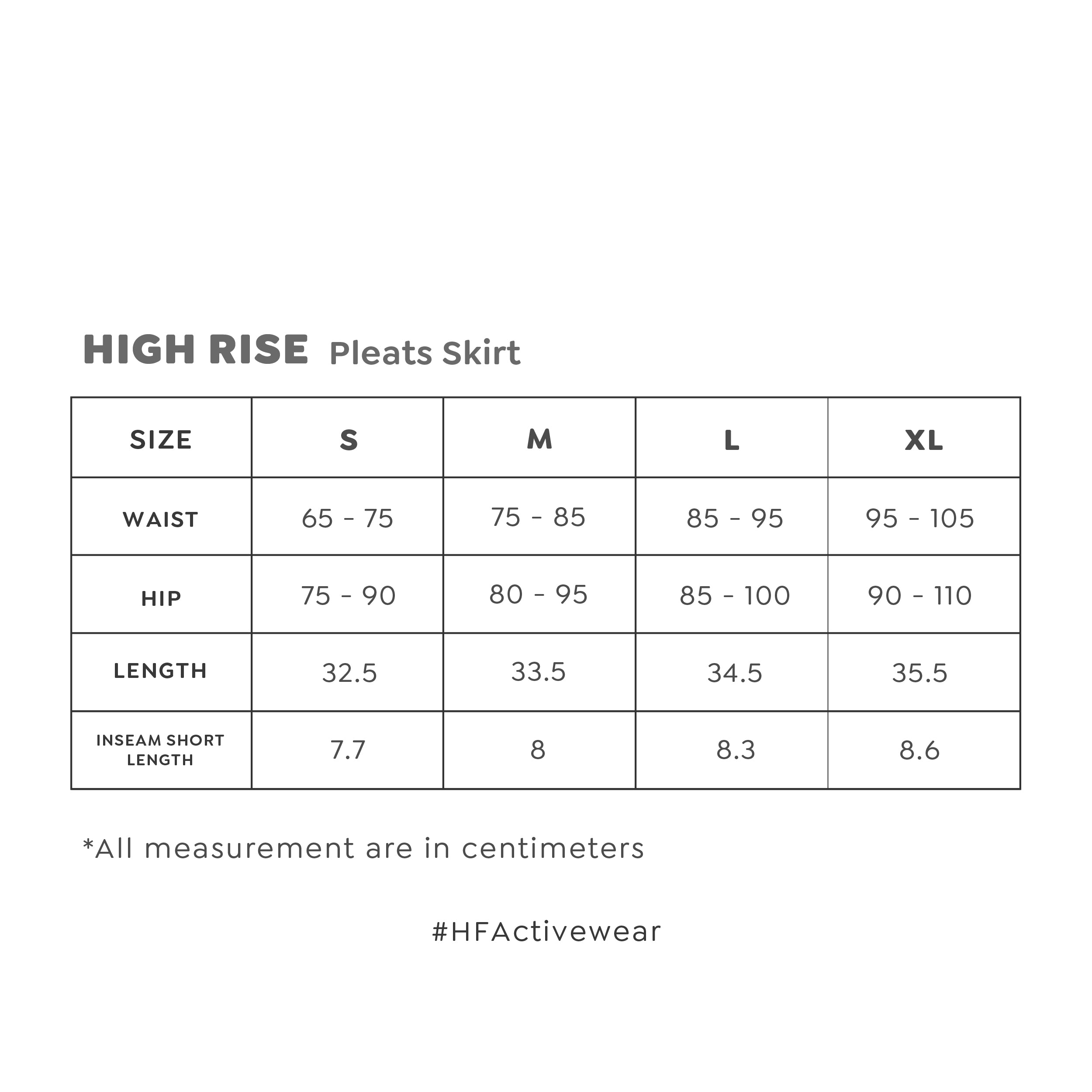 HAPPYFIT High Rise Pleats Tennis Skirt