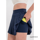 HAPPYFIT High Rise Pleats Tennis Skirt