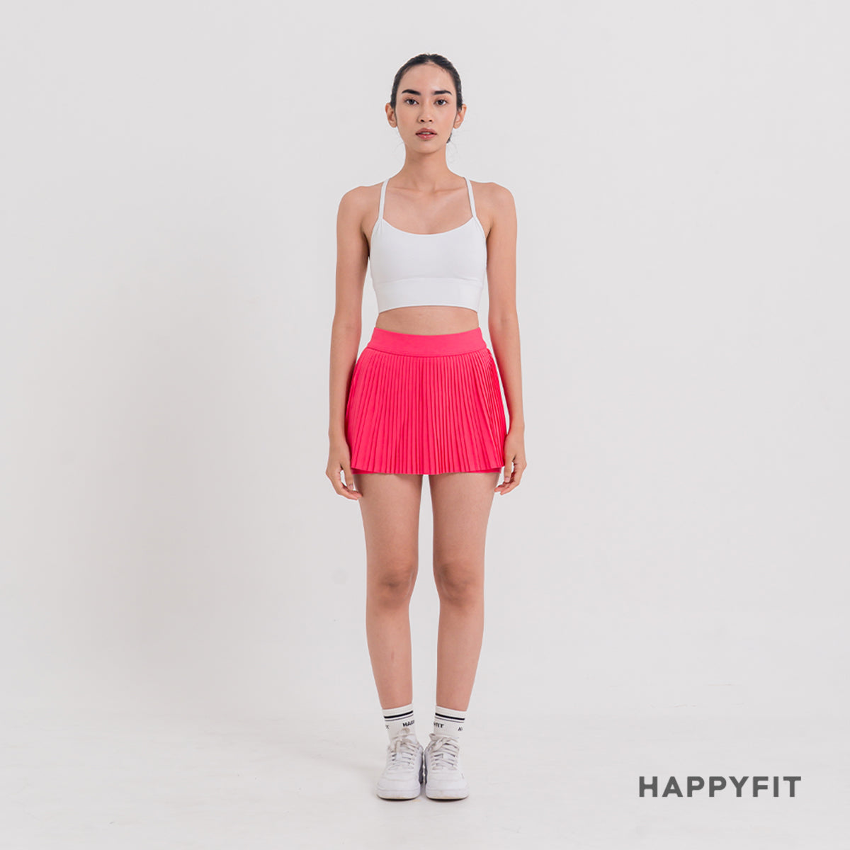 HAPPYFIT High Rise Pleats Tennis Skirt