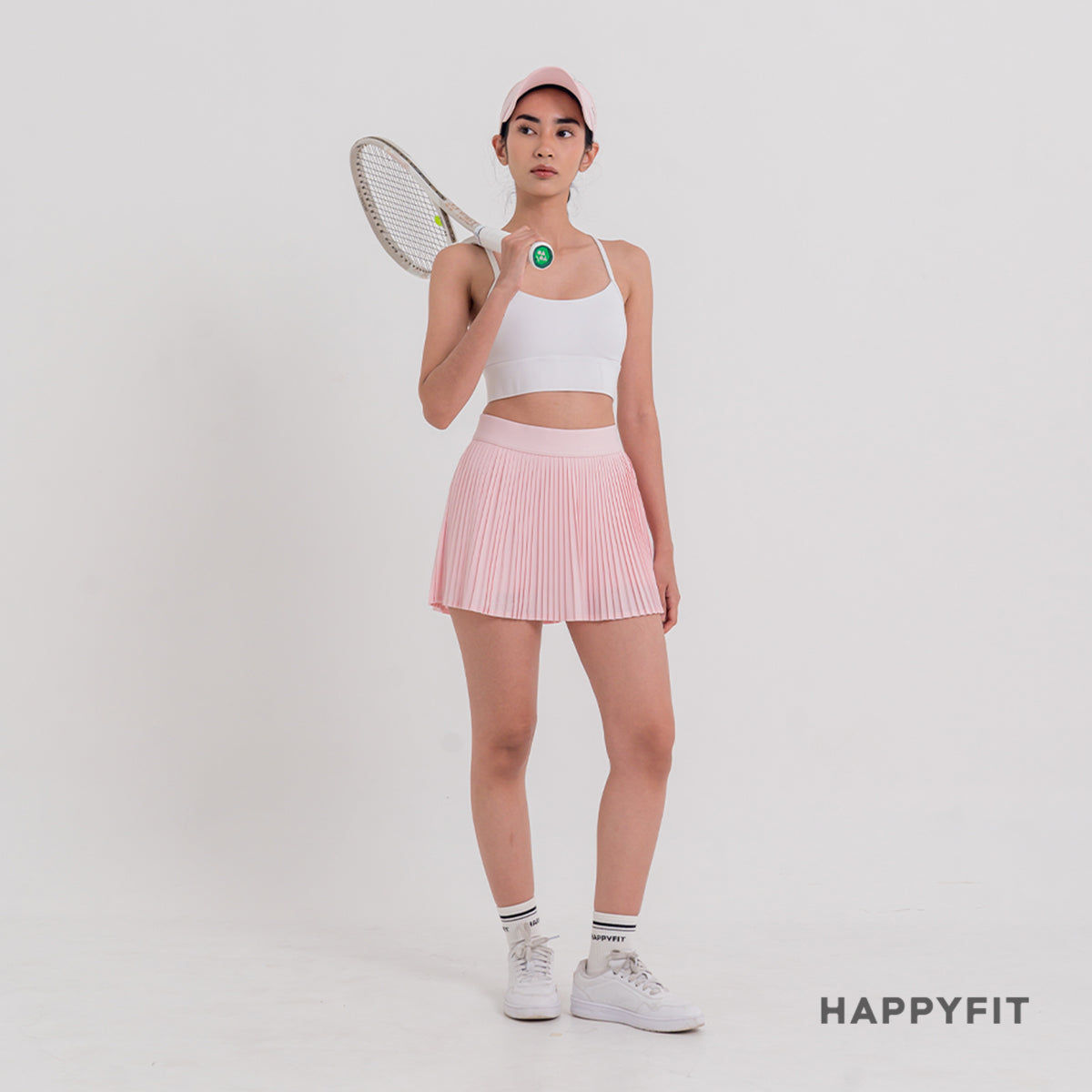HAPPYFIT High Rise Pleats Tennis Skirt