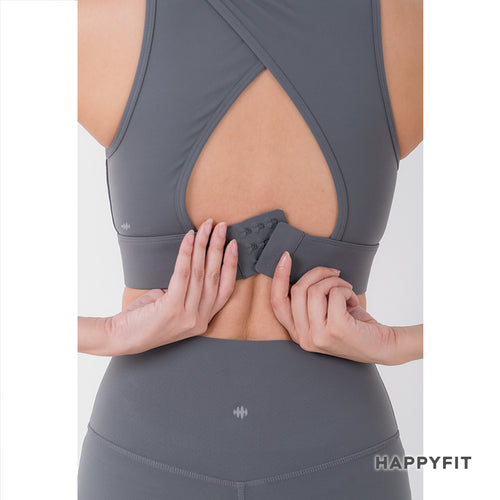 HAPPYFIT Infinity Lycra High Support Sports Bra