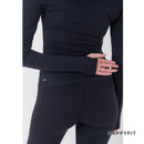HAPPYFIT Long Sleeve Run Top with Hoodie