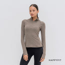 HAPPYFIT Long Sleeve Zip Top