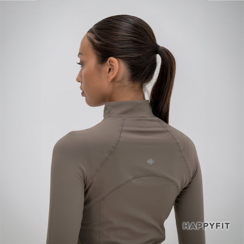 HAPPYFIT Long Sleeve Zip Top