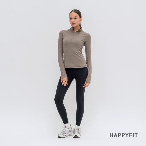 HAPPYFIT Long Sleeve Zip Top