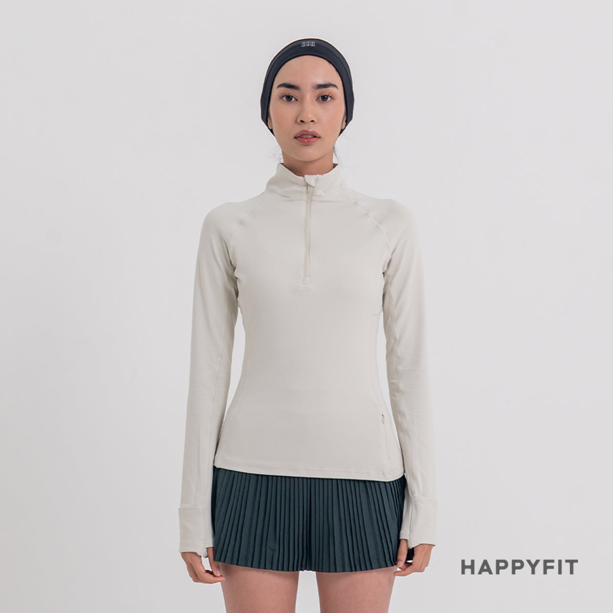 HAPPYFIT Long Sleeve Zip Top
