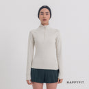 HAPPYFIT Long Sleeve Zip Top