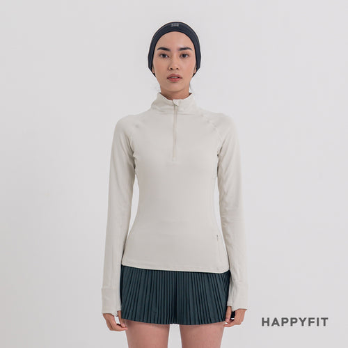 HAPPYFIT Long Sleeve Zip Top