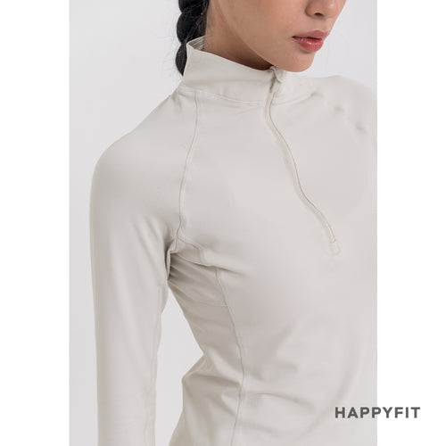 HAPPYFIT Long Sleeve Zip Top