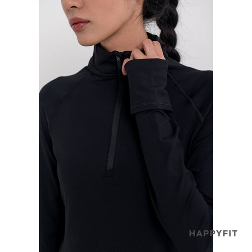 HAPPYFIT Long Sleeve Zip Top
