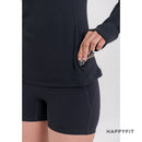HAPPYFIT Long Sleeve Zip Top