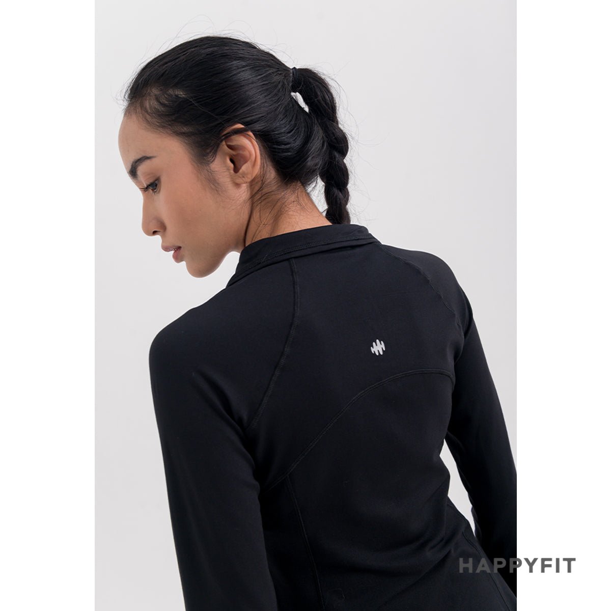 HAPPYFIT Long Sleeve Zip Top