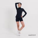 HAPPYFIT Long Sleeve Zip Top
