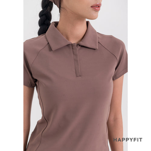 HAPPYFIT Women Swift Polo Top