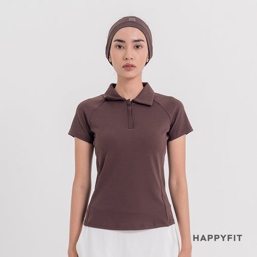 HAPPYFIT Women Swift Polo Top