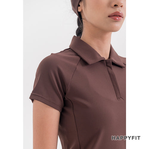 HAPPYFIT Women Swift Polo Top