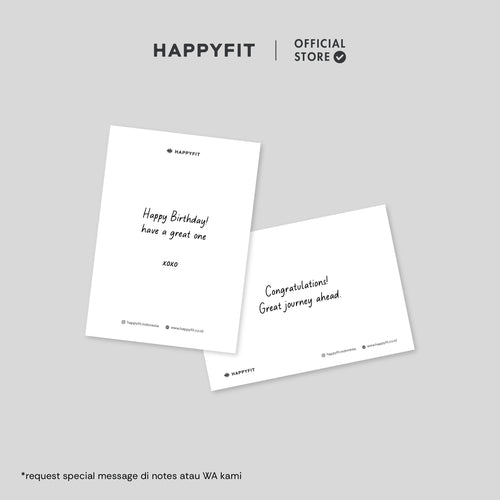 HAPPYFIT Greeting Card