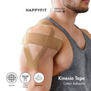 HAPPYFIT Kinesio Support Tape Cotton Coffee