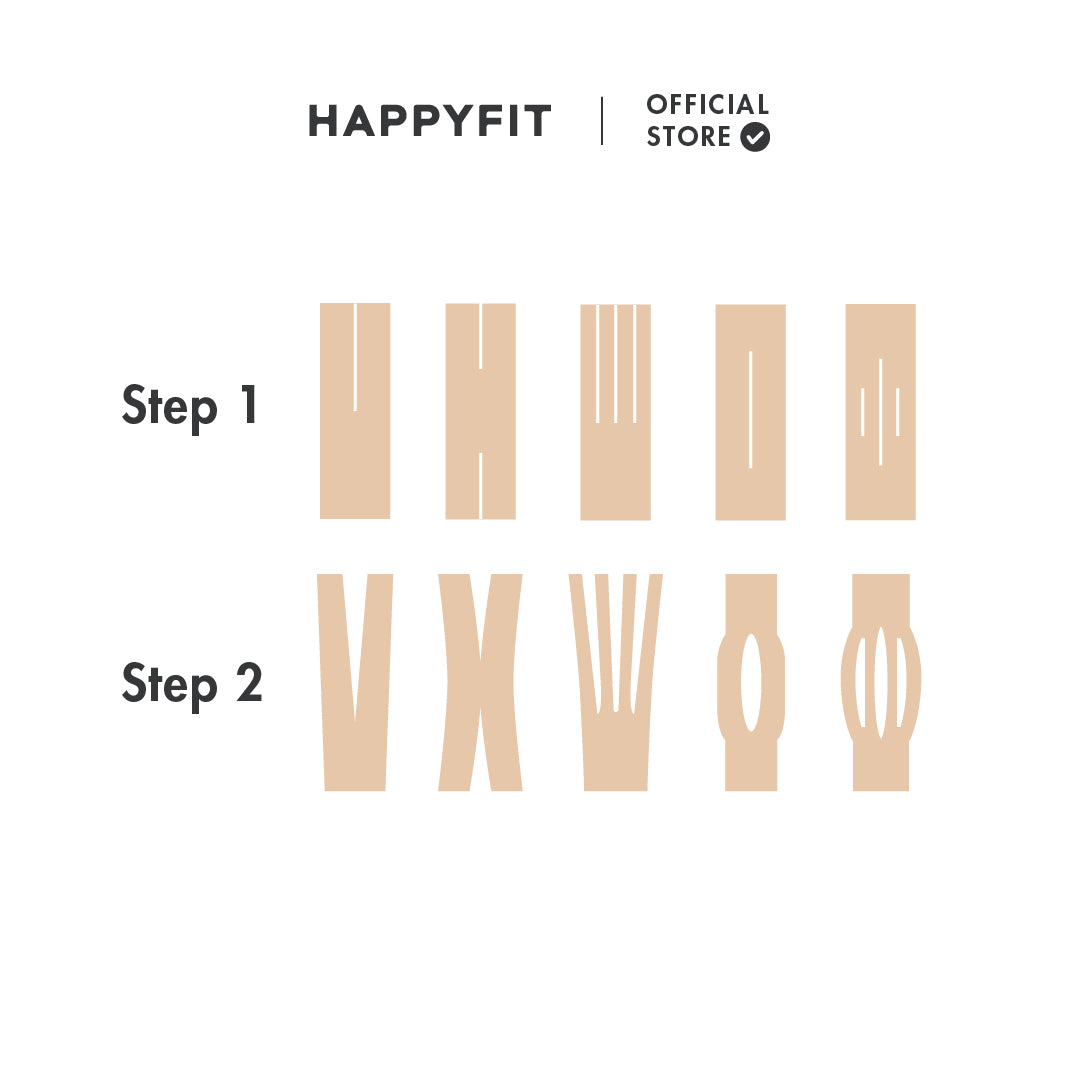 HAPPYFIT Kinesio Support Tape Cotton Coffee