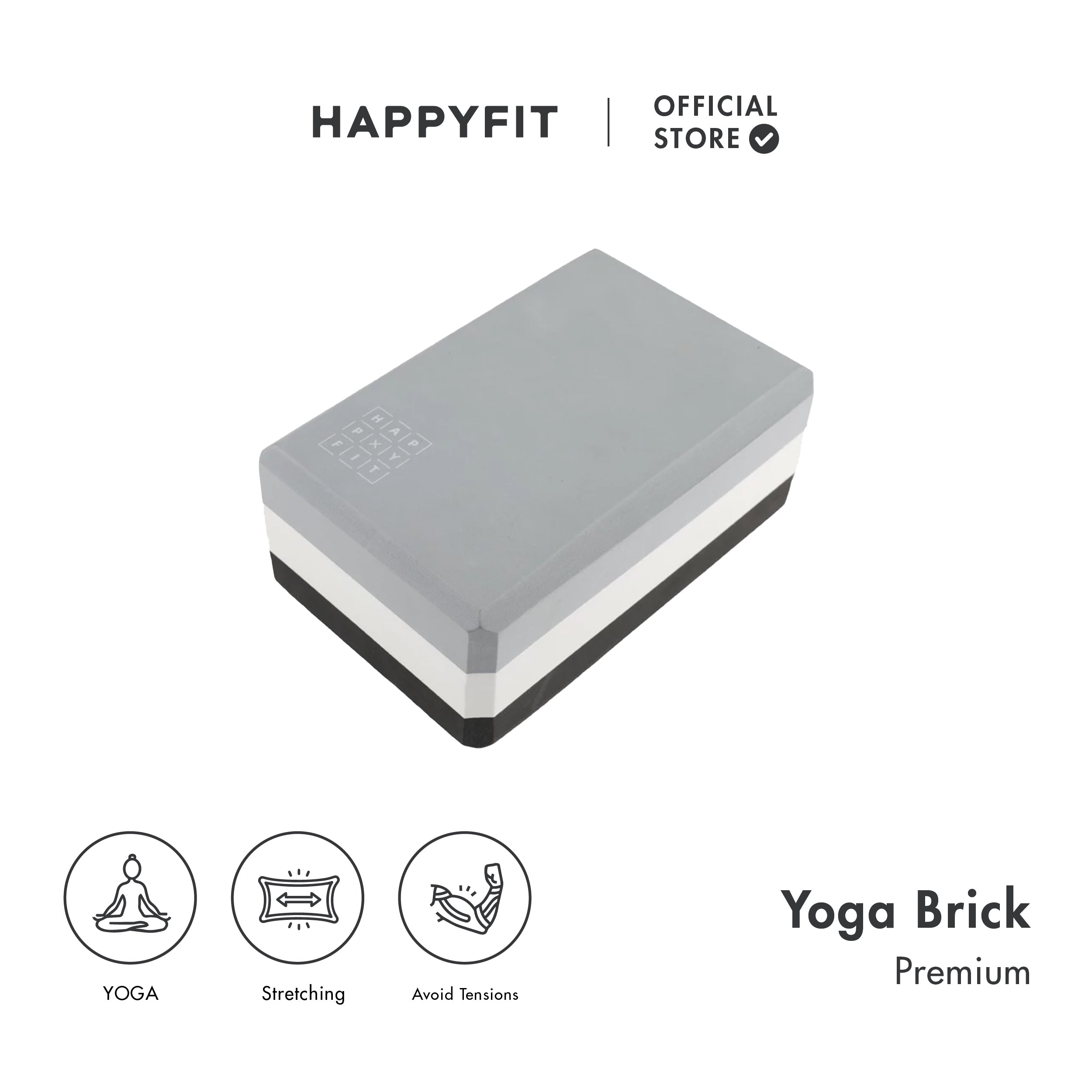 HAPPYFIT Yoga Block Premium 360 Gr